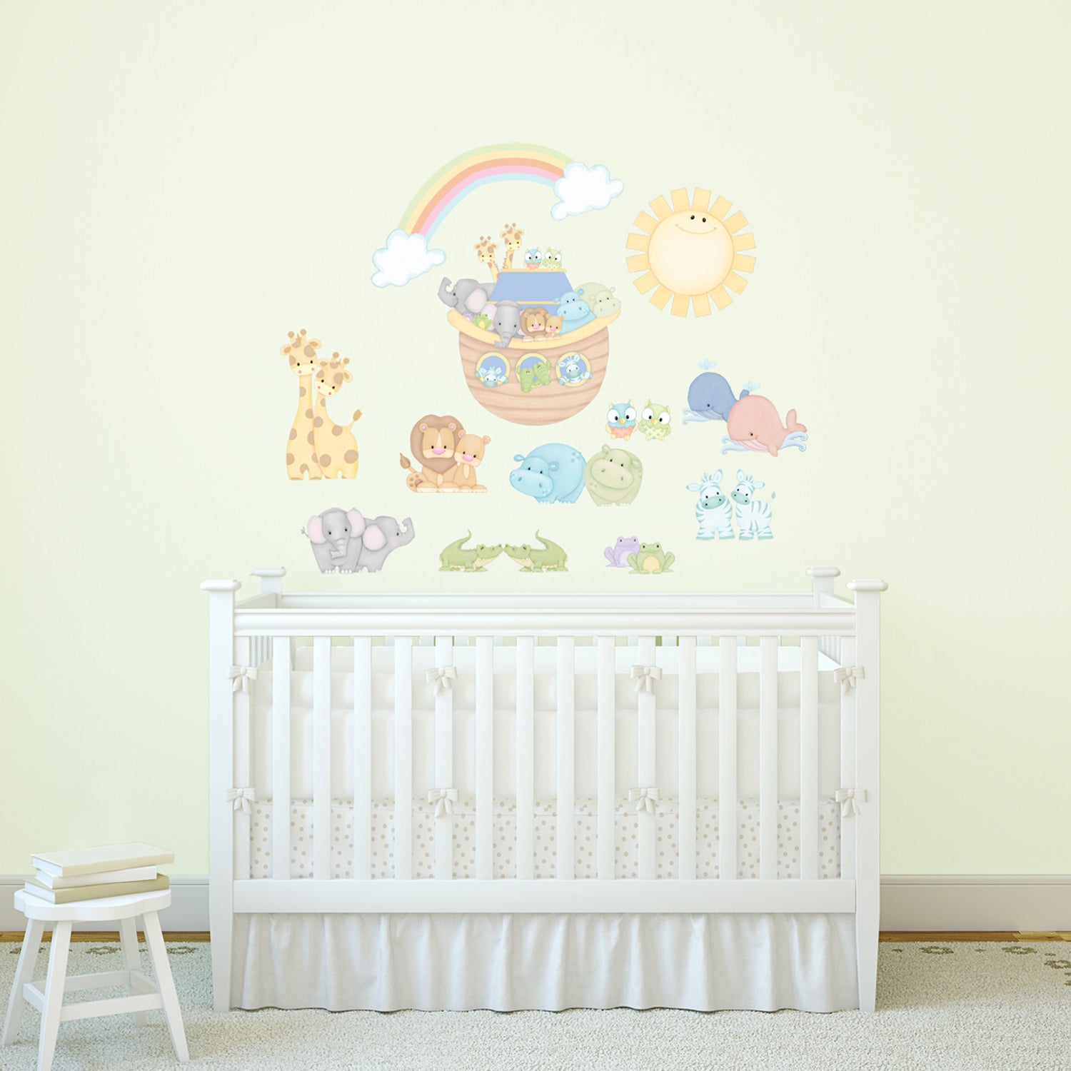 Noah's Blue Pastel Pairs Wall Decals Borders Unlimited