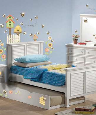 Let it Bee Happy Wall Decals