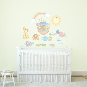 Noah's Blue Pastel Pairs Wall Decals