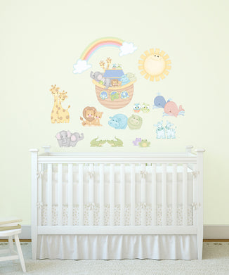 Noah's Blue Pastel Pairs Wall Decals