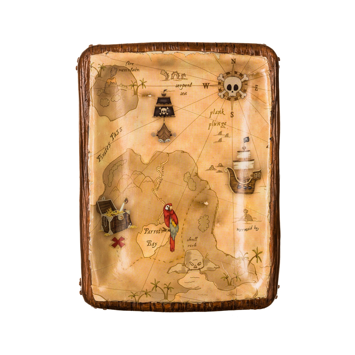 Borders Unlimited Pirate's Treasure Map Shower Curtain