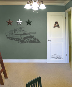 Camo Tank Sudden Shadow Wall Decal